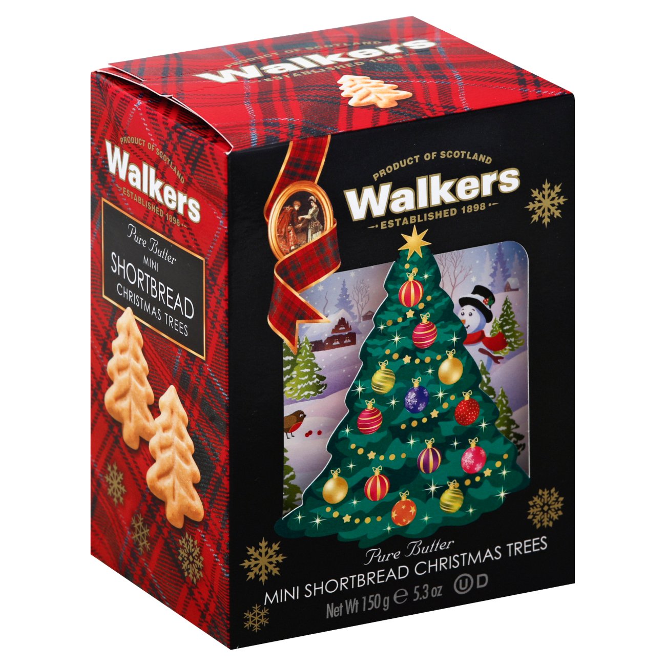 Walkers Mini Christmas Trees Shortbread Cookies Shop Cookies at HEB