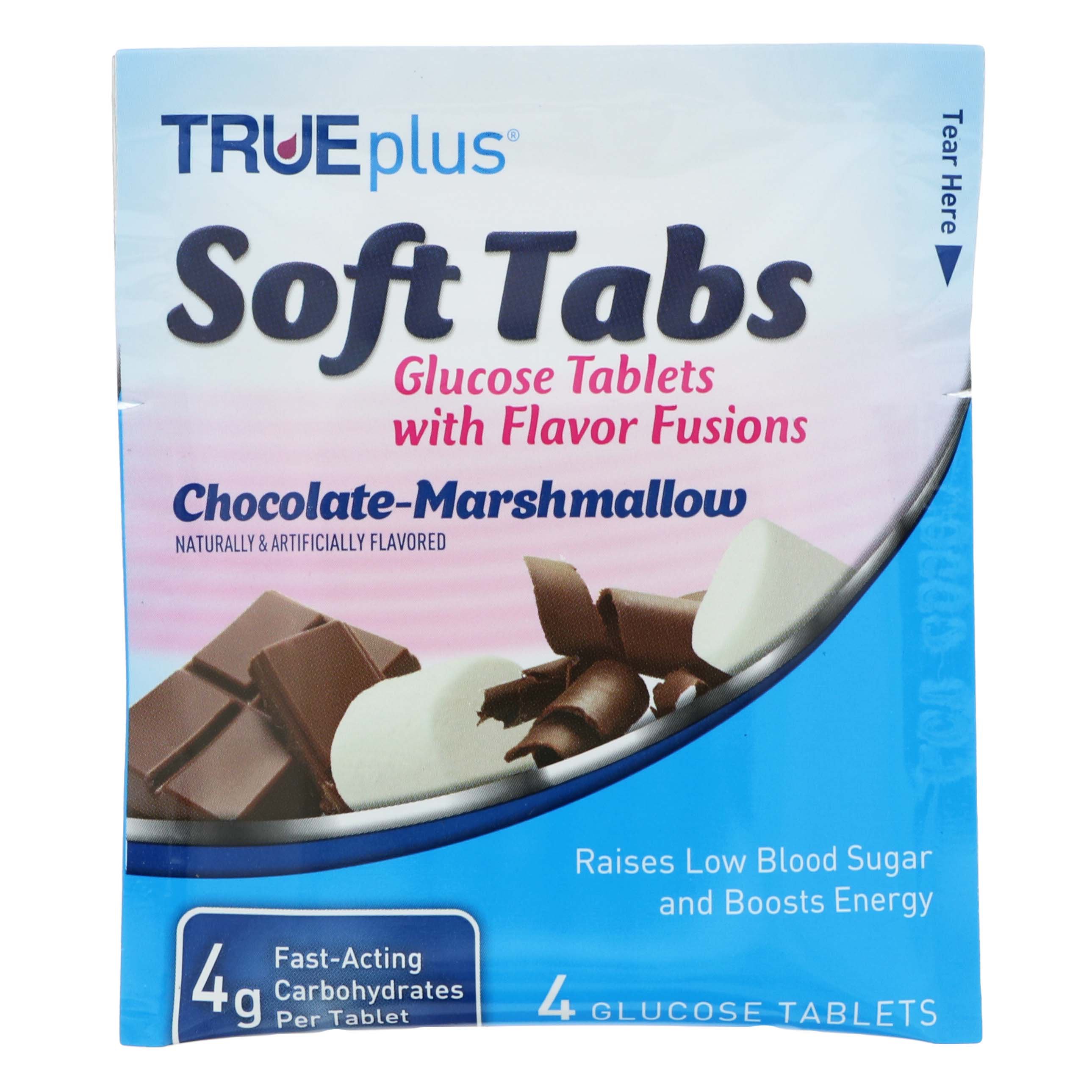 TRUEplus Chocolate Marshmallow Glucose Tablets Shop Home Health