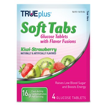 TRUEplus Soft Tab Kiwi-Strawberry, 4 ct