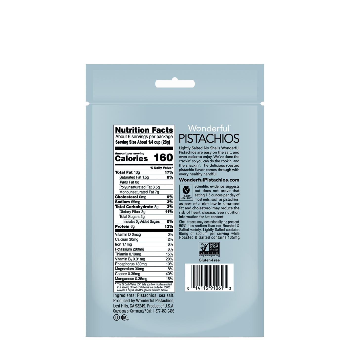 Wonderful Lightly Salted No Shell Pistachios Shop Nuts & seeds at HEB