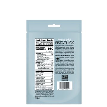 Wonderful Lightly Salted No Shell Pistachios, 6 oz