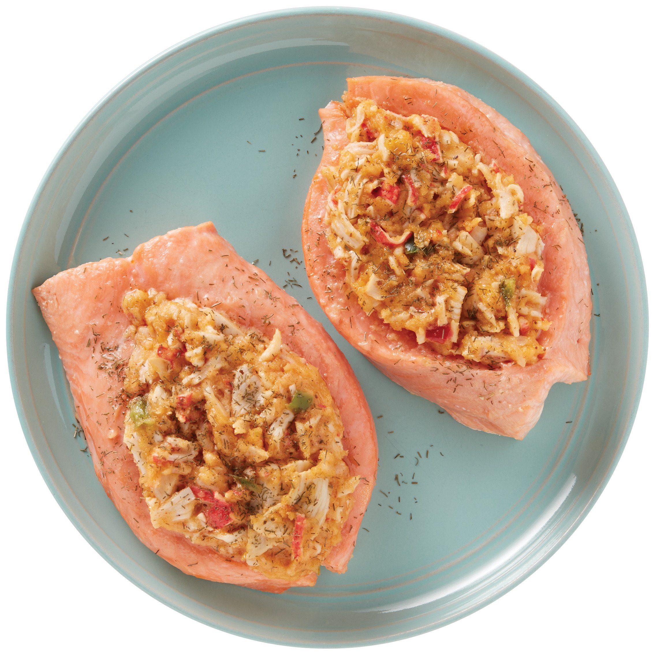 Meal Simple By H-E-B Crab-Stuffed Atlantic Salmon Fillets - Shop ...