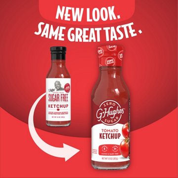 G Hughes Smokehouse Sugar Free Ketchup, 13 oz