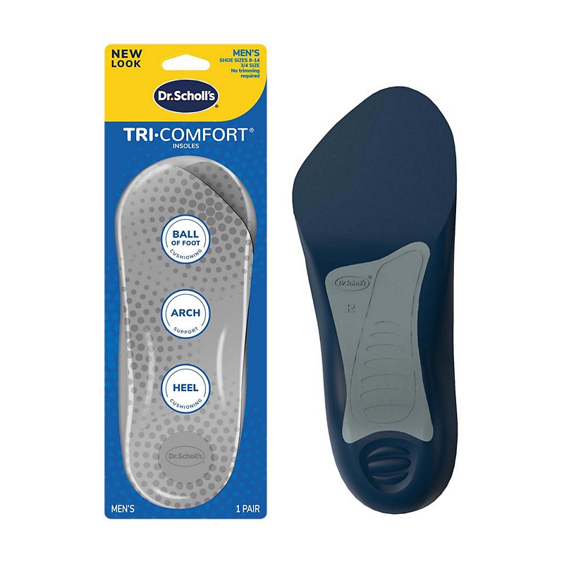Dr Scholl's Comfort Tri-Comfort Insoles, Men's Size 8-12 - Shop Foot ...