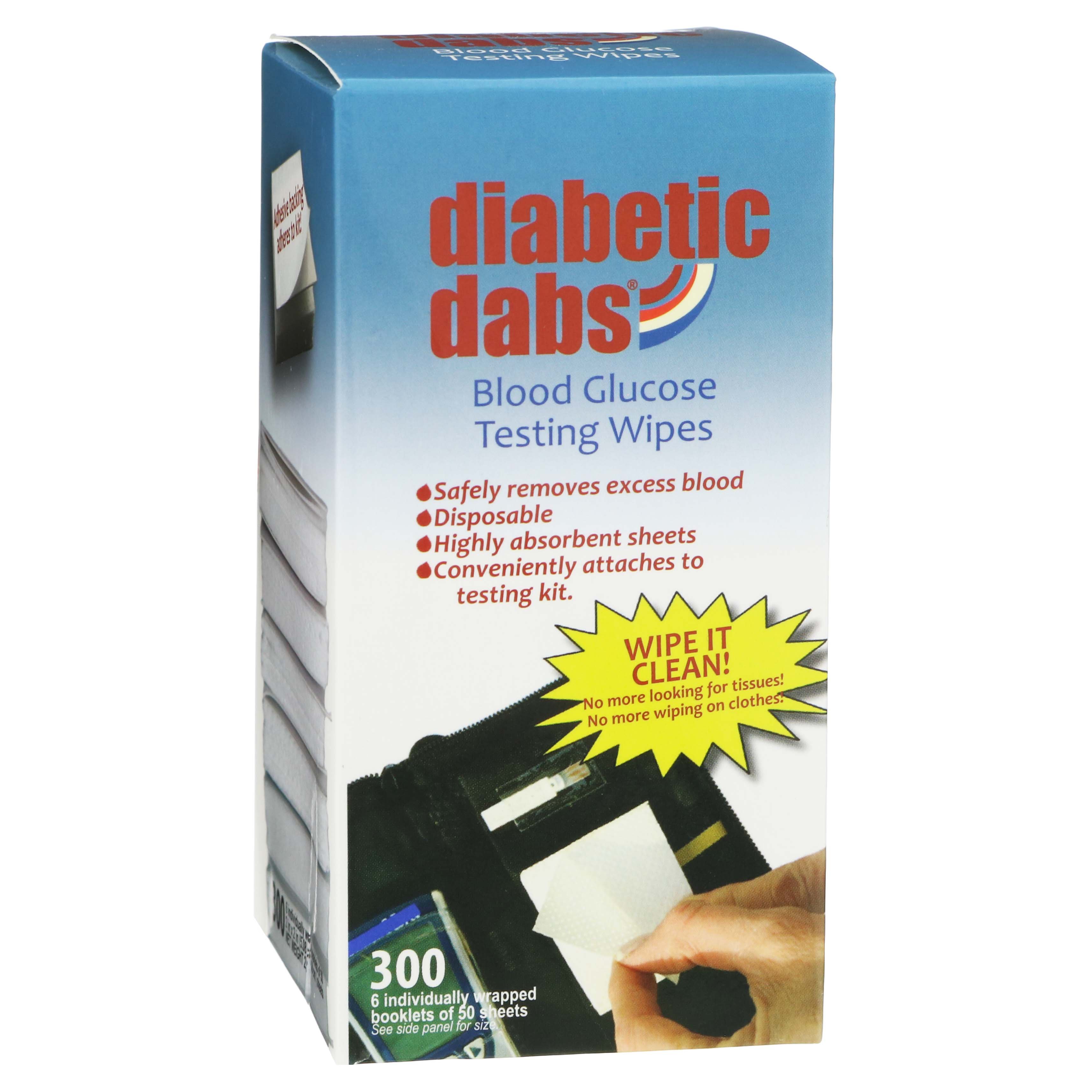 Diabetic Dabs Blood Glucose Testing Wipe Shop Glucose Monitors at HEB