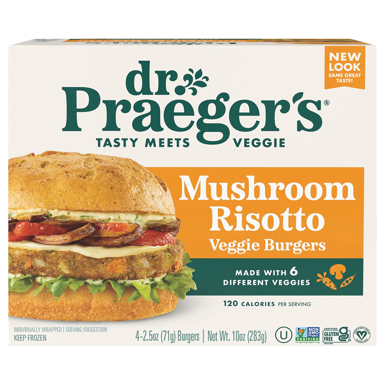 Dr. Praeger's Mushroom Risotto Veggie Burger Shop Meat Alternatives at HEB
