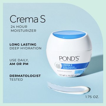 Pond's Crema S Moisturizing Face Cream for Dry to Very Dry Skin