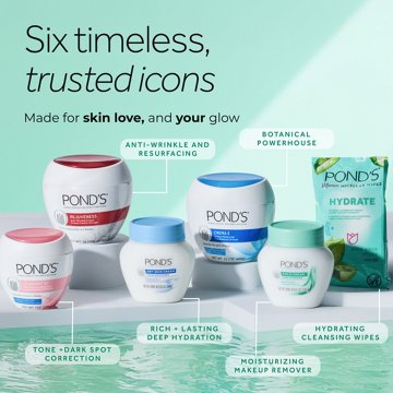 Pond's Crema S Moisturizing Face Cream for Dry to Very Dry Skin