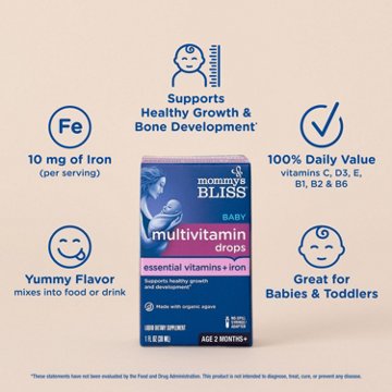 Mommy's Bliss Multivitamin + Iron Drops