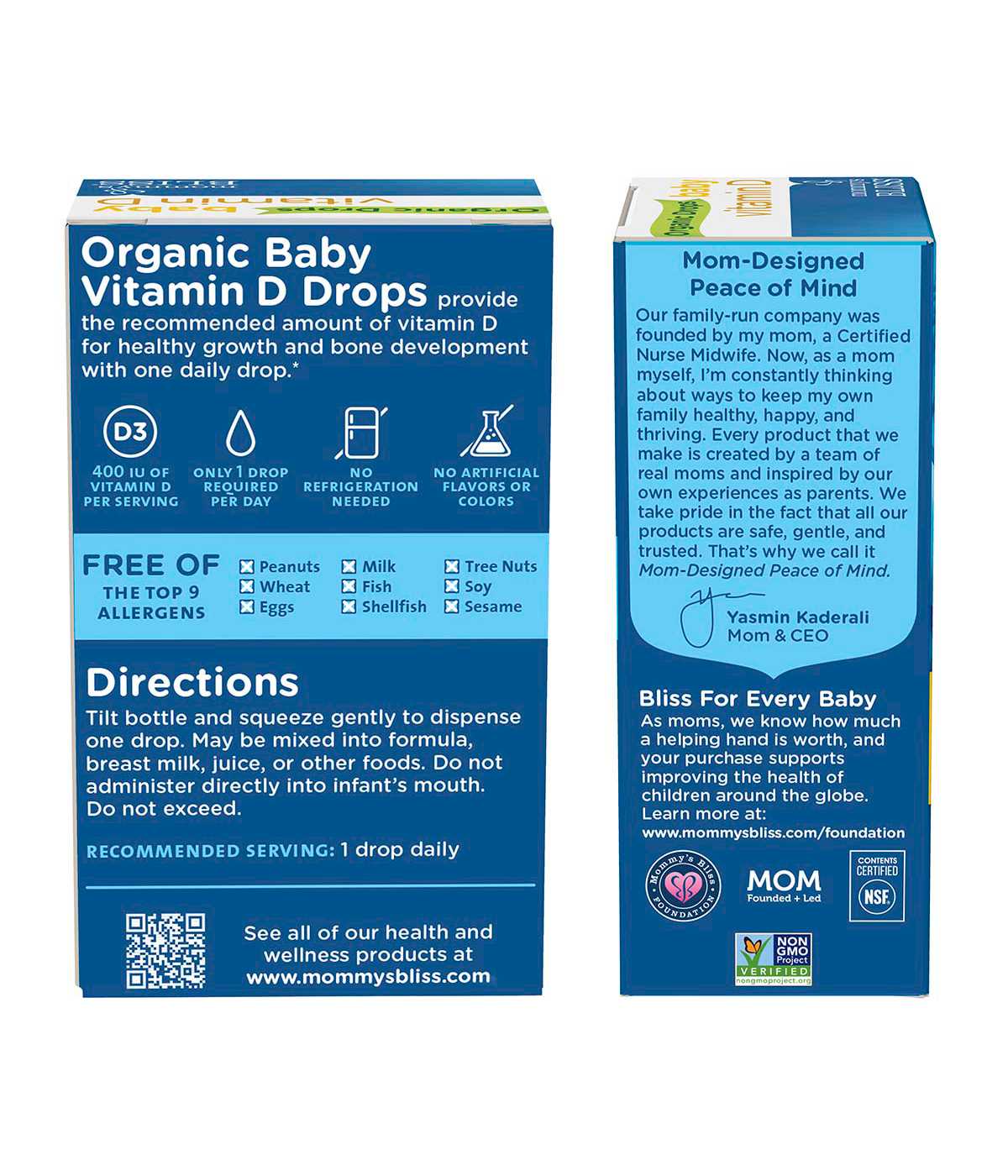 Mommy's Bliss Baby Vitamin D Organic Drops; image 2 of 4