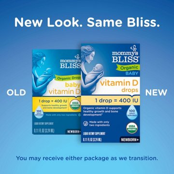 Mommy's Bliss Baby Vitamin D Organic Drops, 0.11 FL OZ