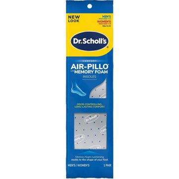 Dr. Scholl's Comfort Double Air-Pillo Insoles, Men's Size 7-13, 1 pair