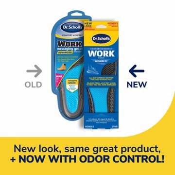 Dr. Scholl's Comfort & Energy Work Insoles with Massaging Gel - Women's 6-10