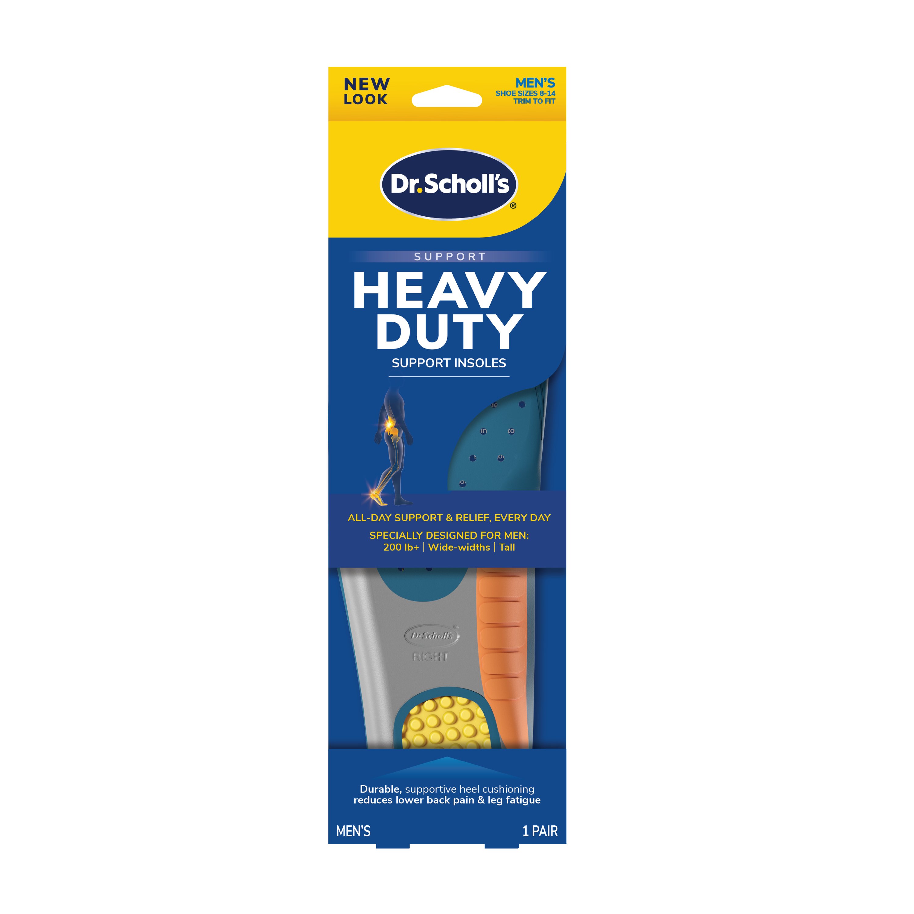 Dr. Scholl s Heavy Duty Support Insoles Men s Trim to Fit Shop Foot care at H E B