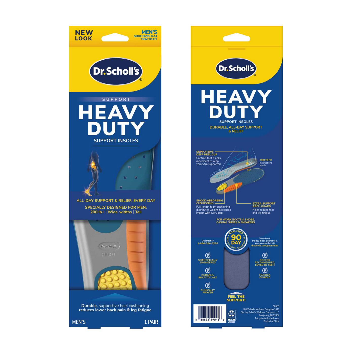 Dr. Scholl's Heavy Duty Support Insoles - Men's Trim to Fit; image 2 of 11