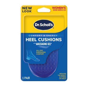 Dr. Scholl's Massaging Gel Heel Cushions Women's Size 6-10, 1 pair