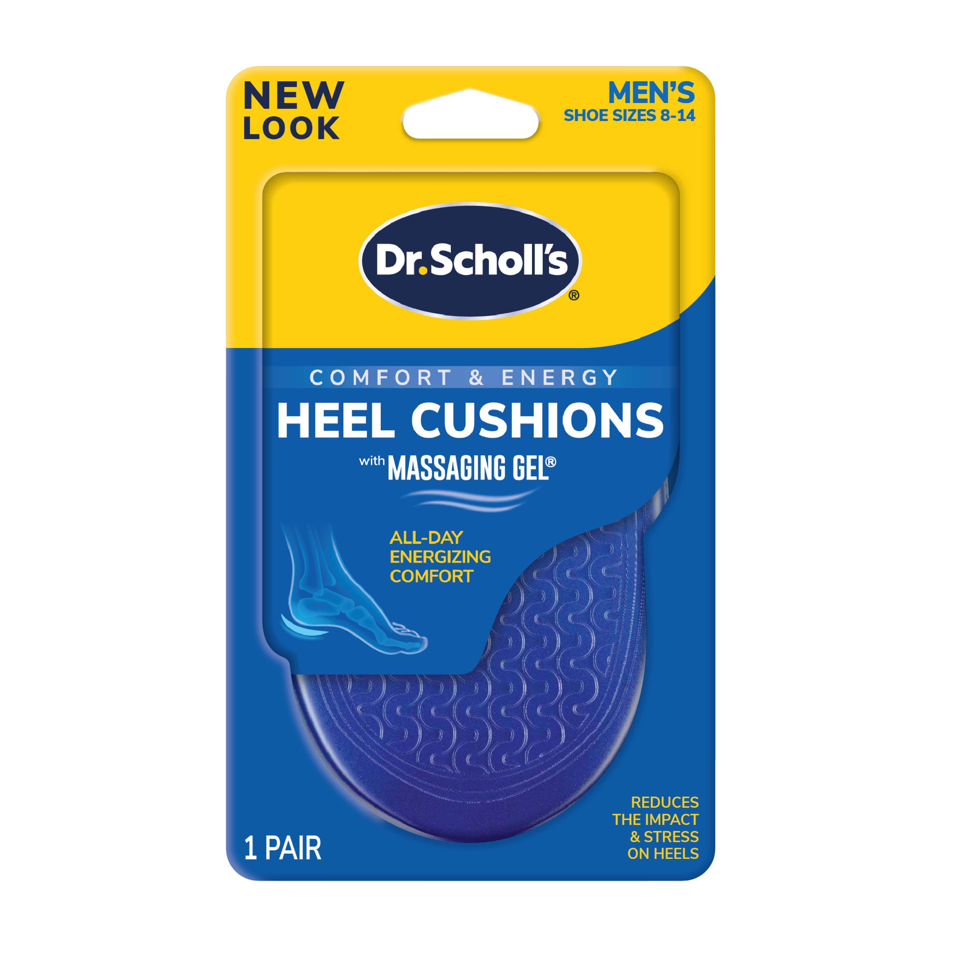 Dr. Scholl's Comfort Heel Cushions, Men's Size 8-13 - Shop Foot Care at  H-E-B