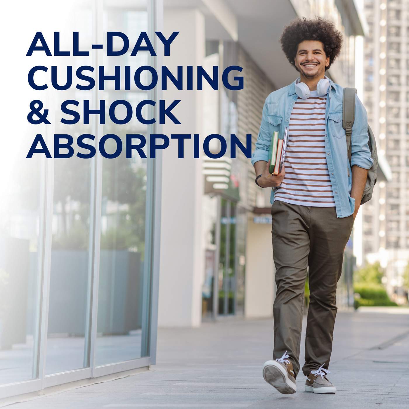 Dr. Scholl's Massaging Gel Heel Cushions Men's Size 8-13; image 3 of 9