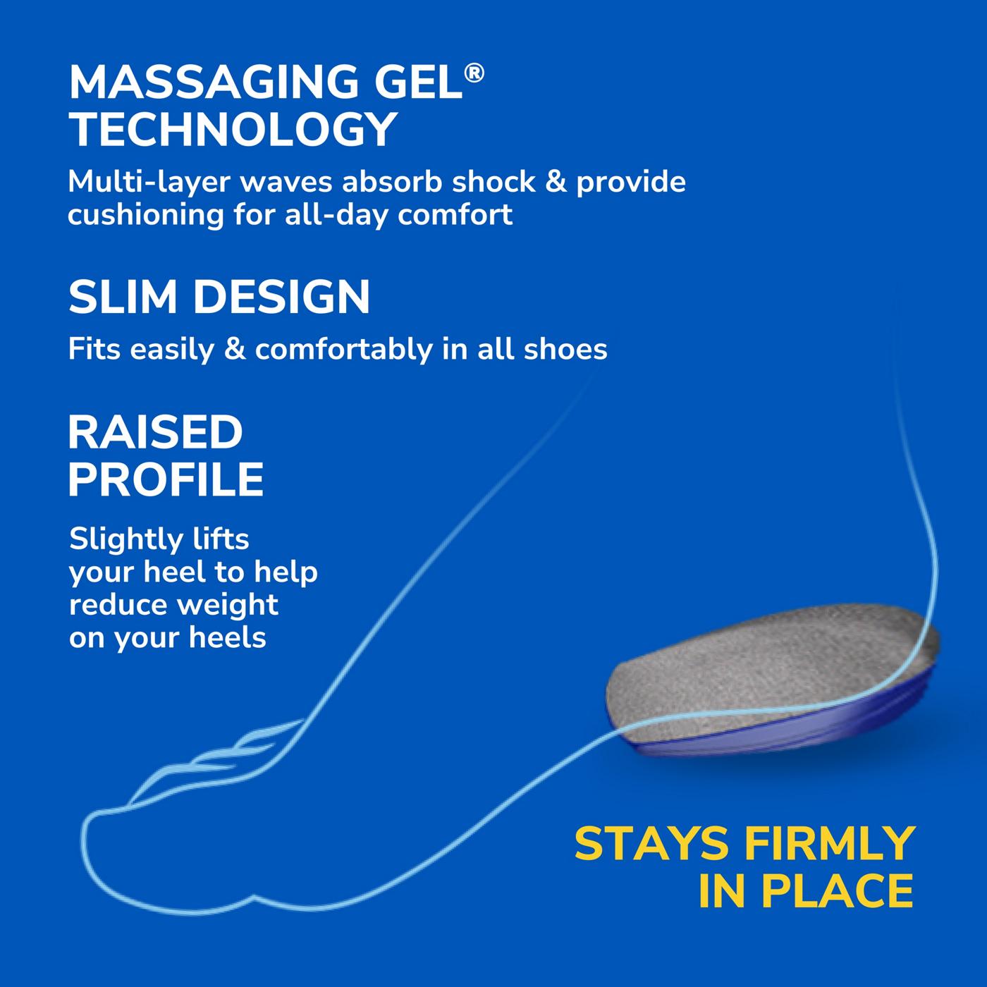 Dr. Scholl's Massaging Gel Heel Cushions Men's Size 8-13; image 4 of 9