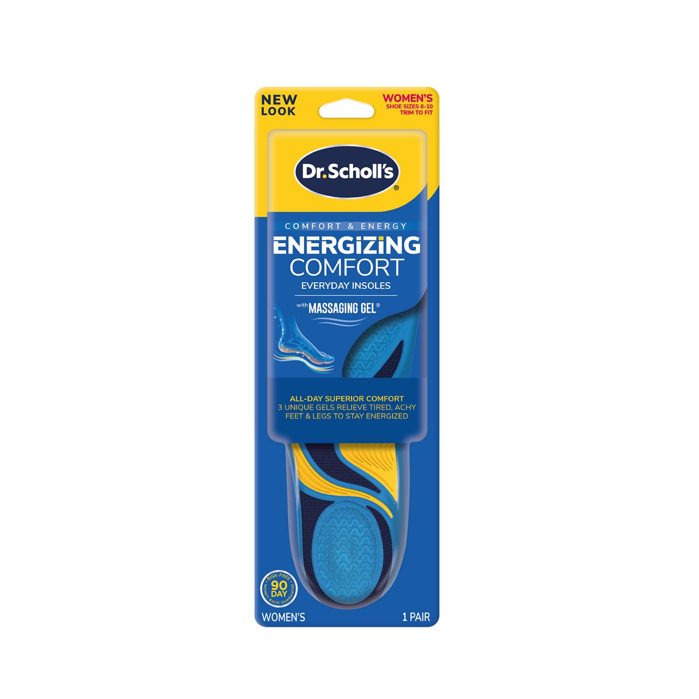 Dr. Scholl's Comfort and Energy Massaging Gel Insoles - Women's Size 6- 10; image 1 of 2