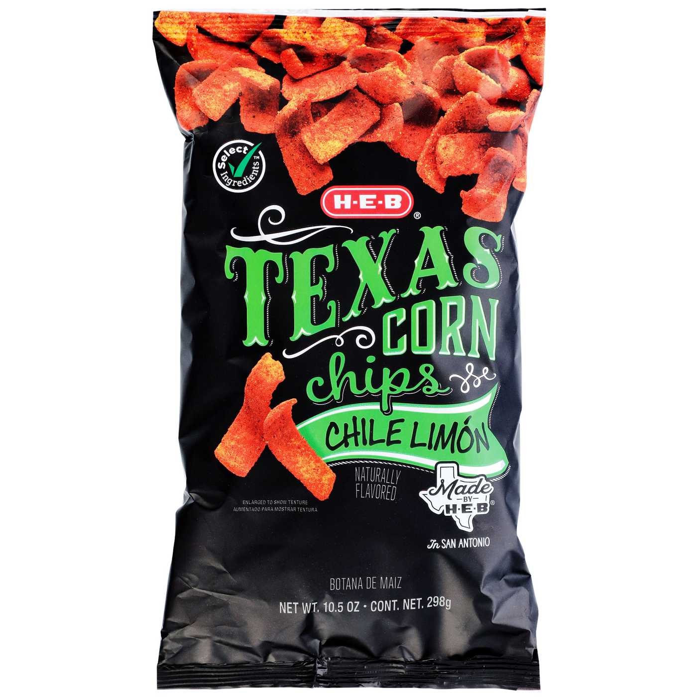 H-E-B Texas Corn Chips - Chile Limón; image 1 of 2
