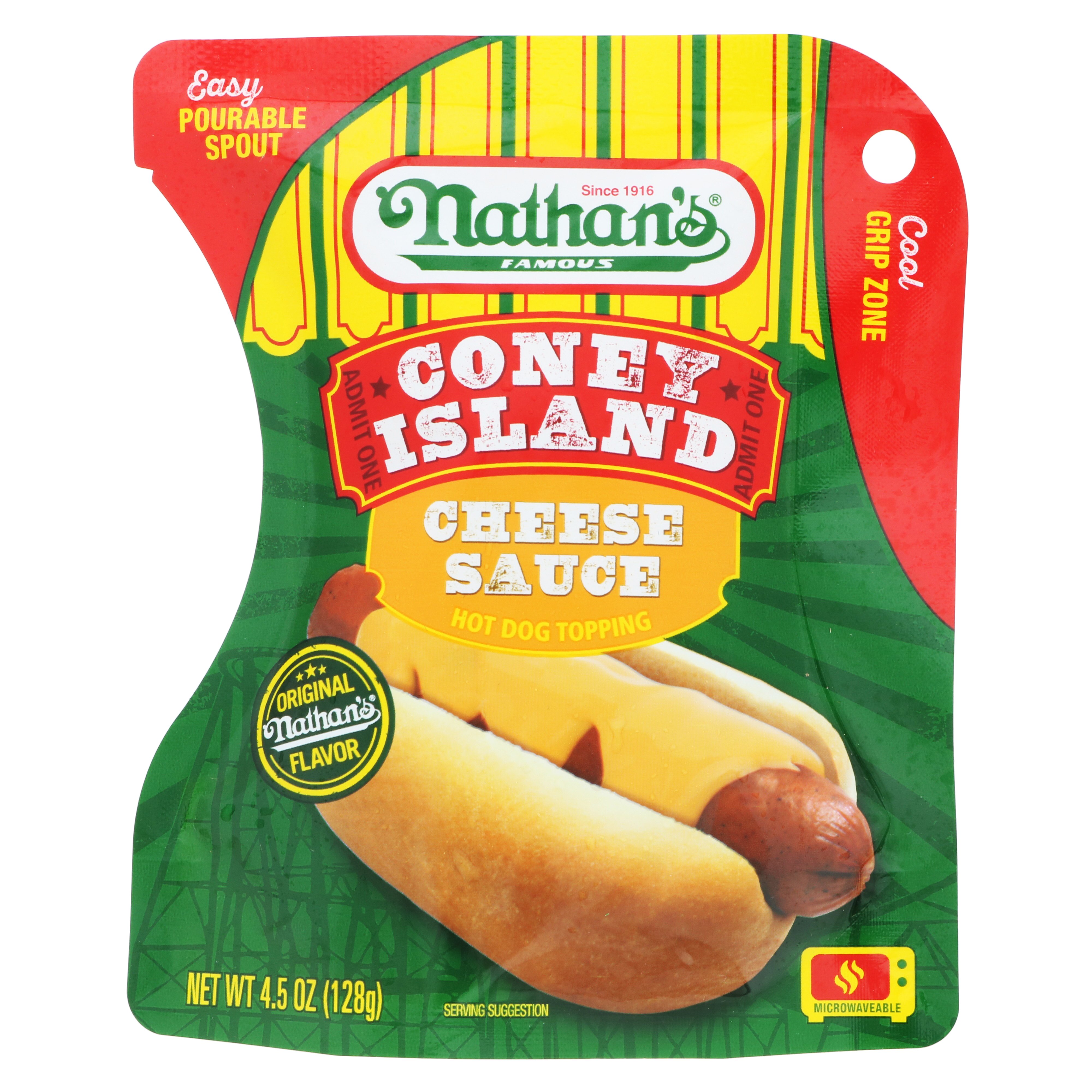 Nathan's Cheese Hot Dog Topping Shop Meat at HEB