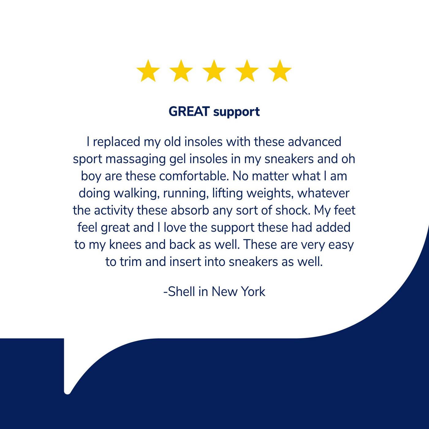 Dr. Scholl's All-Purpose Sport & Fitness Comfort Insoles, Men's, 1 Pair, Trim to Fit; image 6 of 10