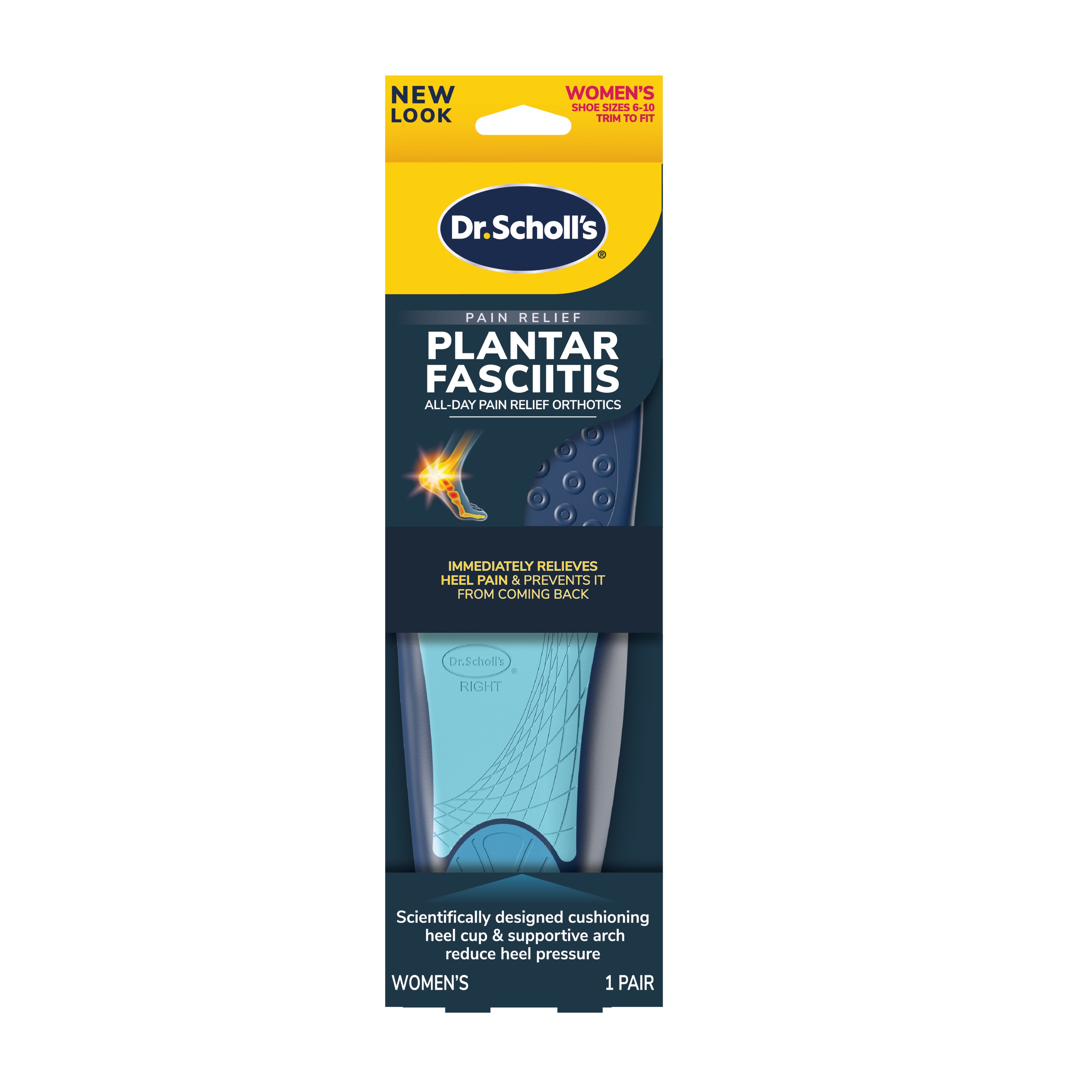 Dr. Scholl's Pain Relief Orthotics for Heel for Women, 1 Pair