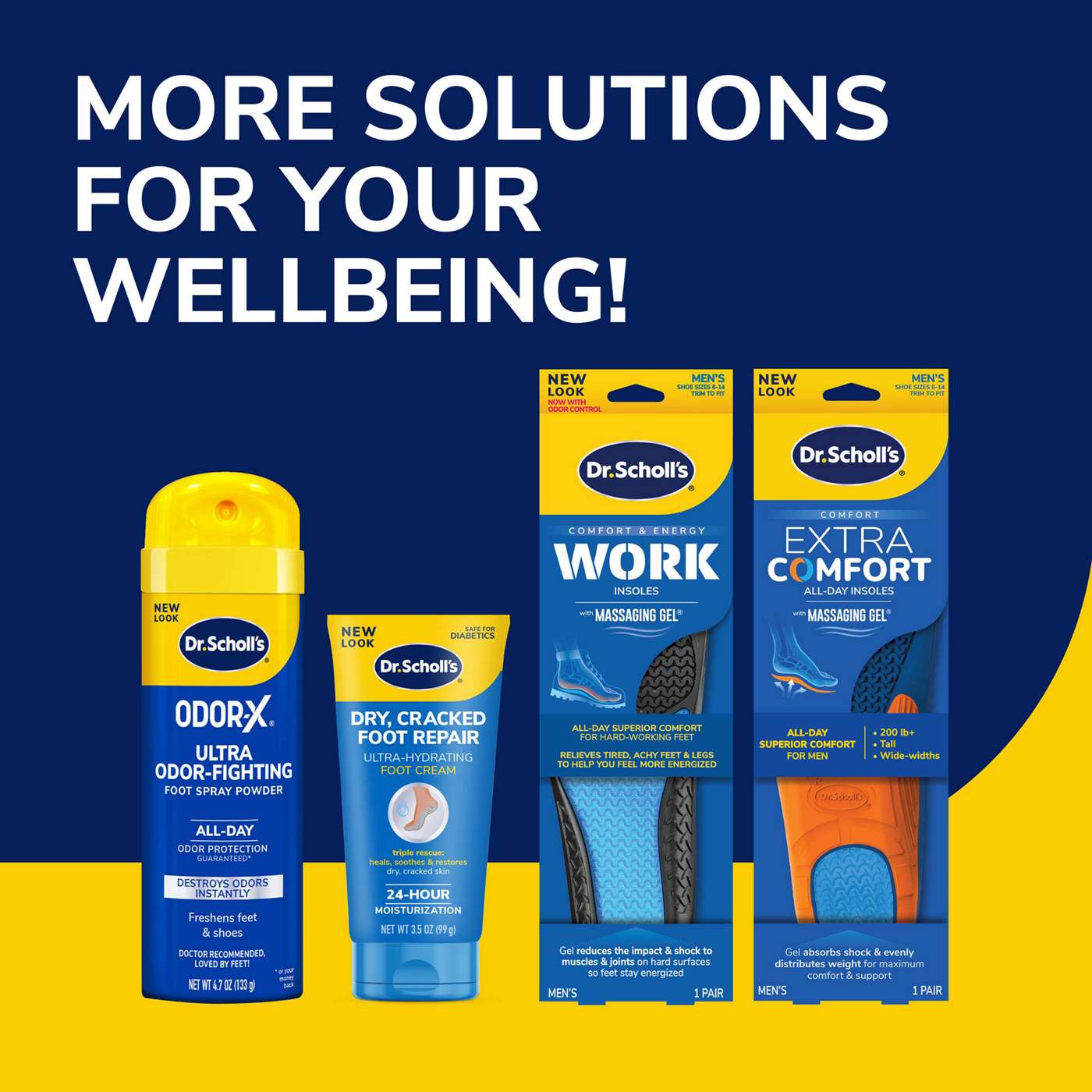 Dr. Scholl's Comfort and Energy Massaging Gel Insoles, Men's Size 8-14; image 7 of 10