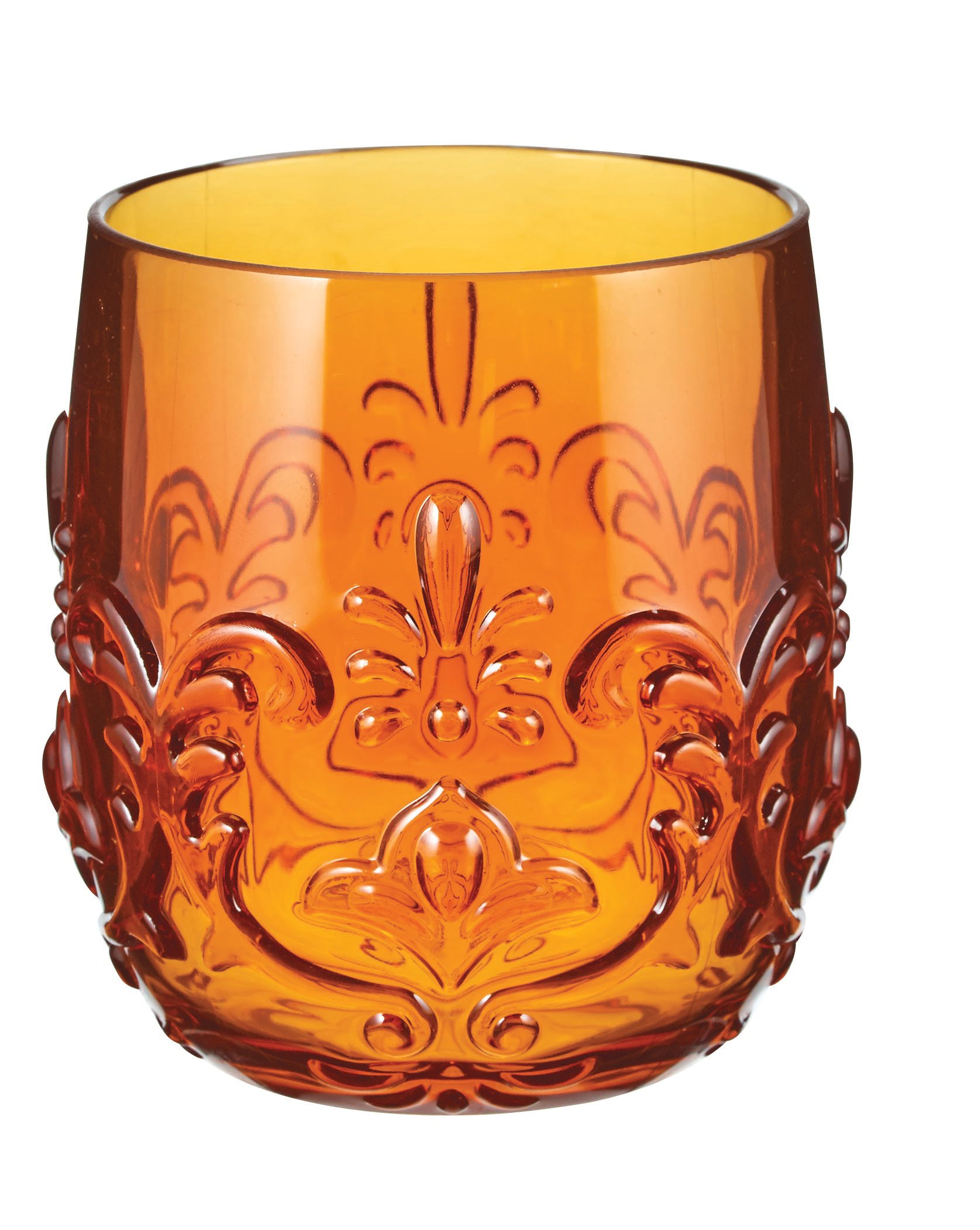 Haven & Key Embross Stemless Wine Amber Shop Glasses & Mugs at HEB