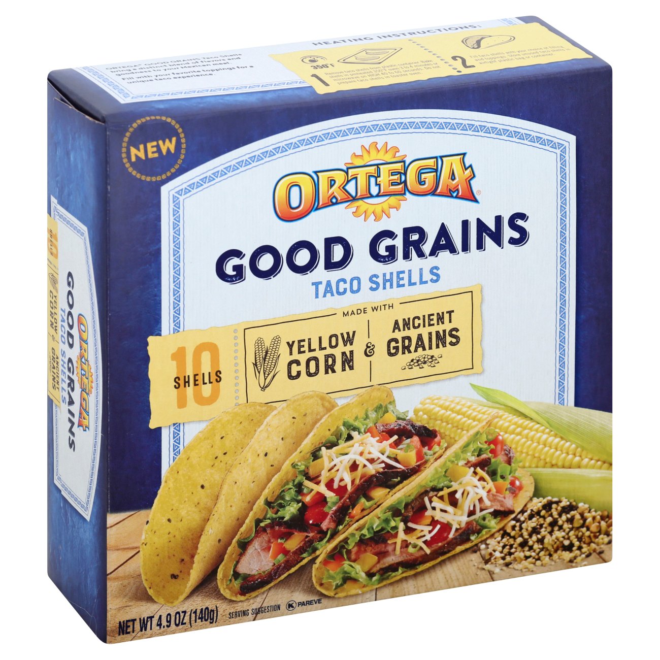 Ortega Good Grains Yellow Corn With Ancient Grains Taco Shell - Shop ...