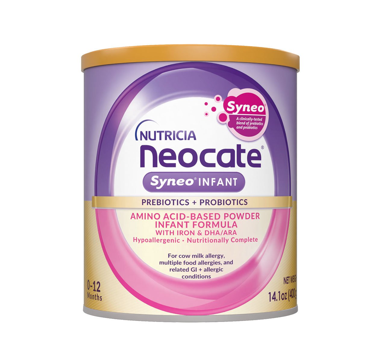 Nutricia Neocate Syneo Amino Acid-Based Powder Infant Formula, 14.10 oz