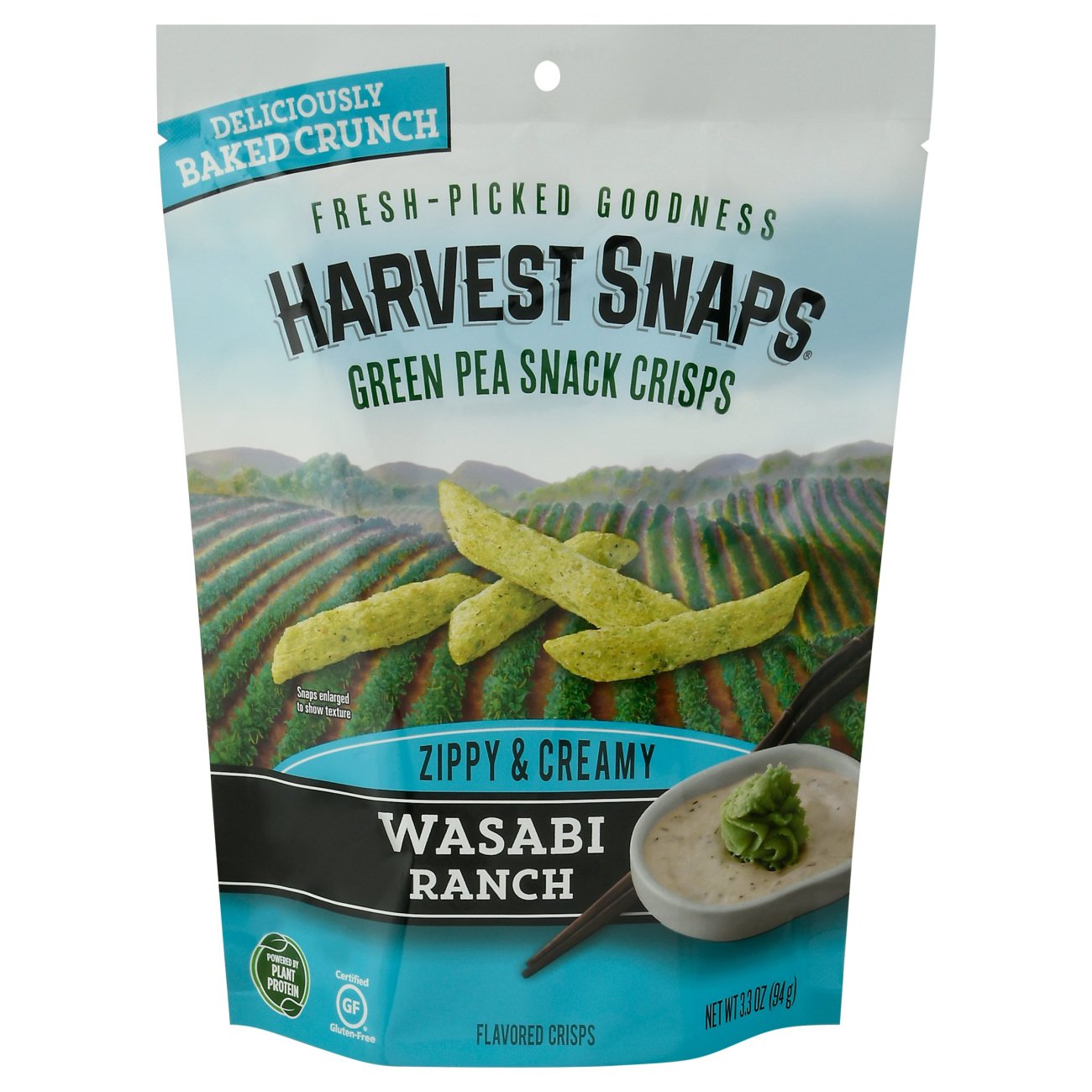 Harvest Snaps Wasabi Ranch Green Pea Snack Crisps Shop Chips at HEB