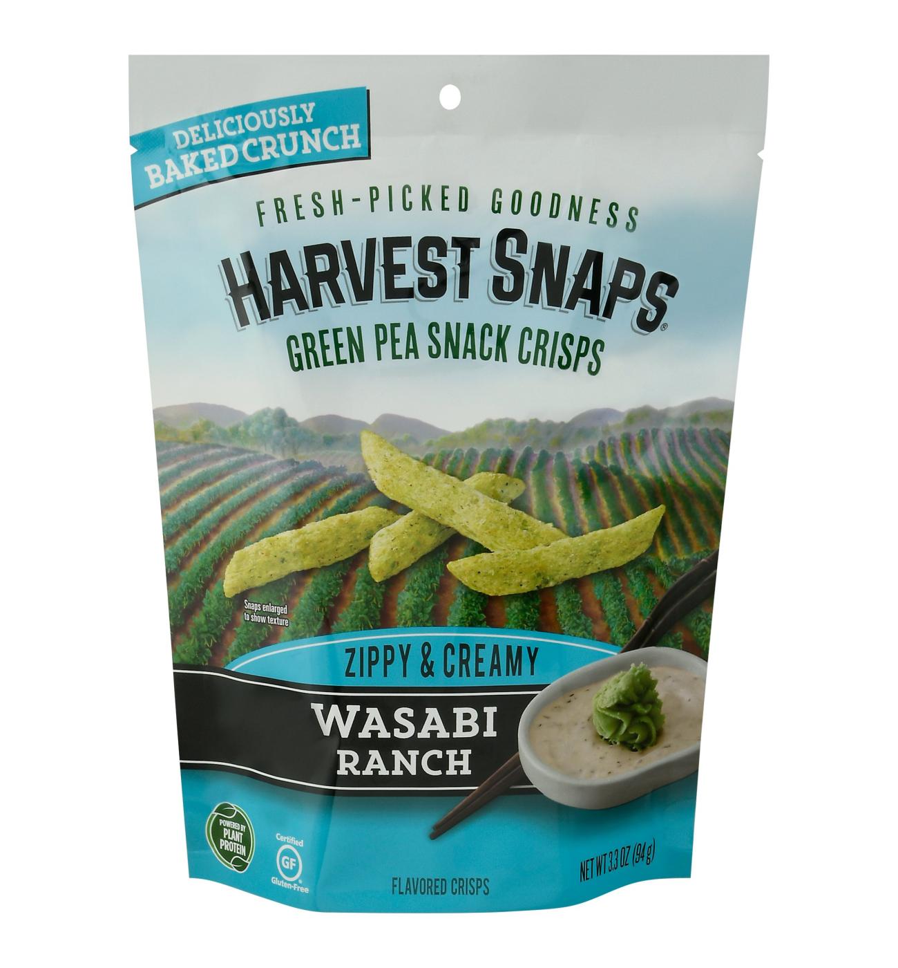Harvest Snaps Wasabi Ranch Green Pea Snack Crisps Shop Chips at HEB