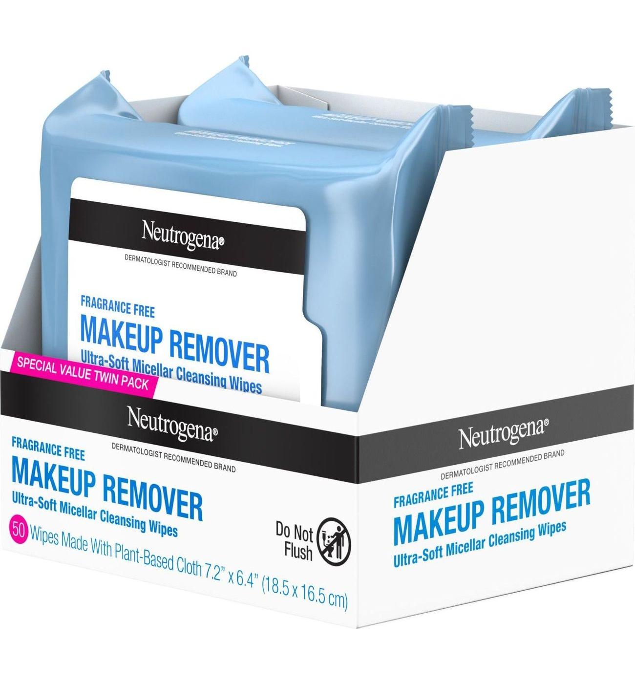 Neutrogena Makeup Remover Fragrance Free Cleansing Towelettes - Twin Pack; image 8 of 8