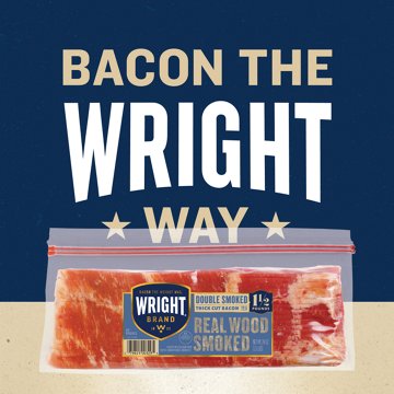Wright Brand Double Smoked Thick Cut Bacon