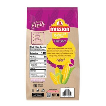Mission Restaurant-Style Thin & Crispy Tortilla Chips, 9 oz