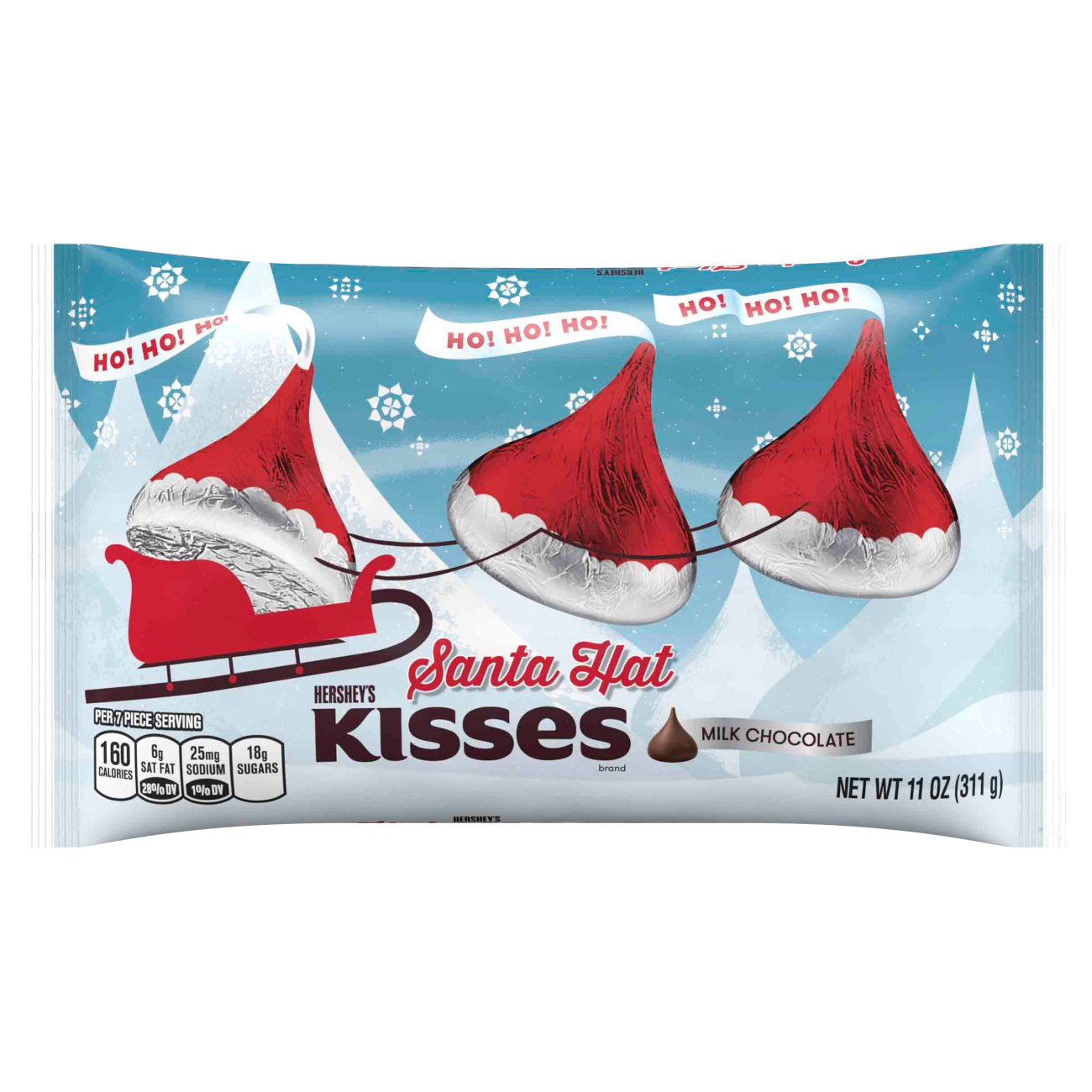 Hershey's Christmas Kisses Milk Chocolate Santa Hat, Shop Candy at HEB