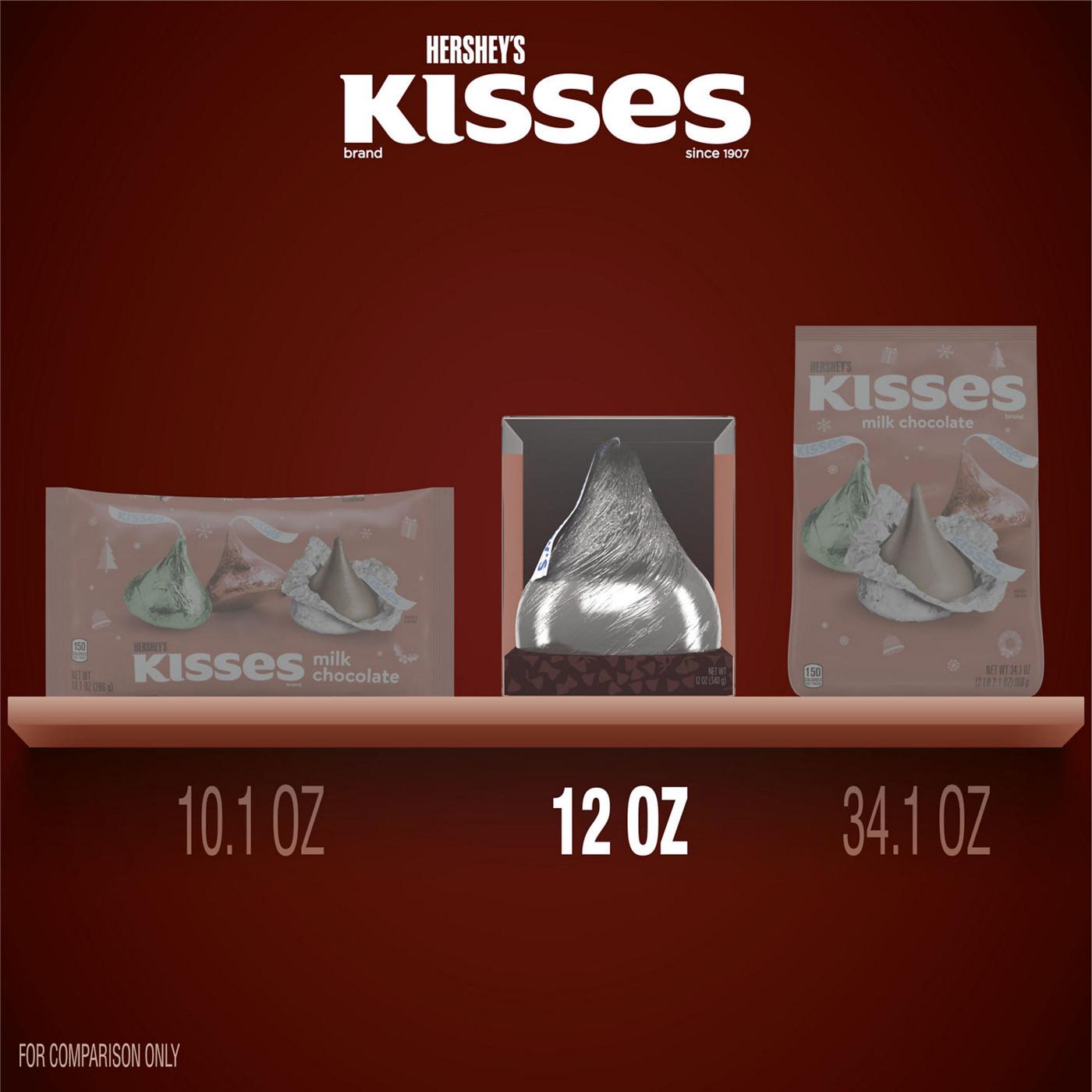 Hershey's Kisses Giant Solid Milk Chocolate Christmas Candy; image 3 of 7