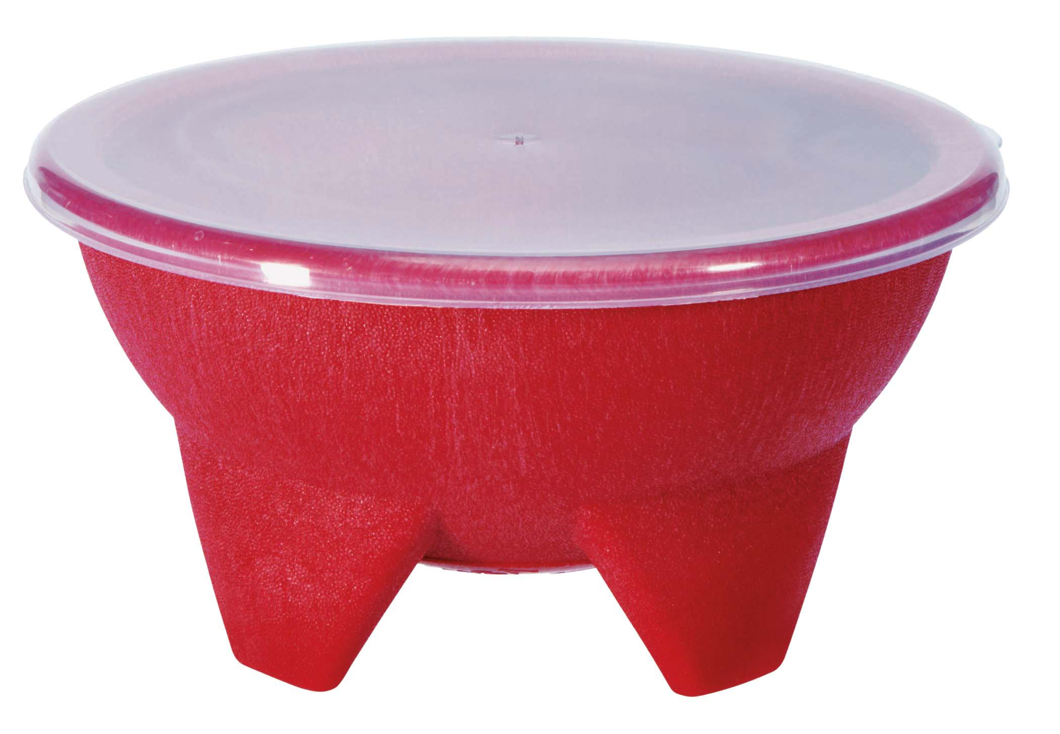 Cocinaware Salsa Bowl With Lid Red