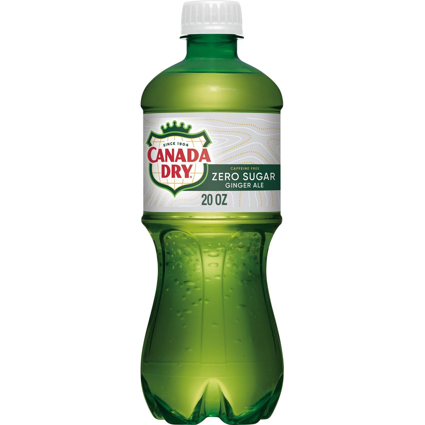 Canada Dry Zero Sugar Ginger Ale Soda Bottle; image 1 of 5