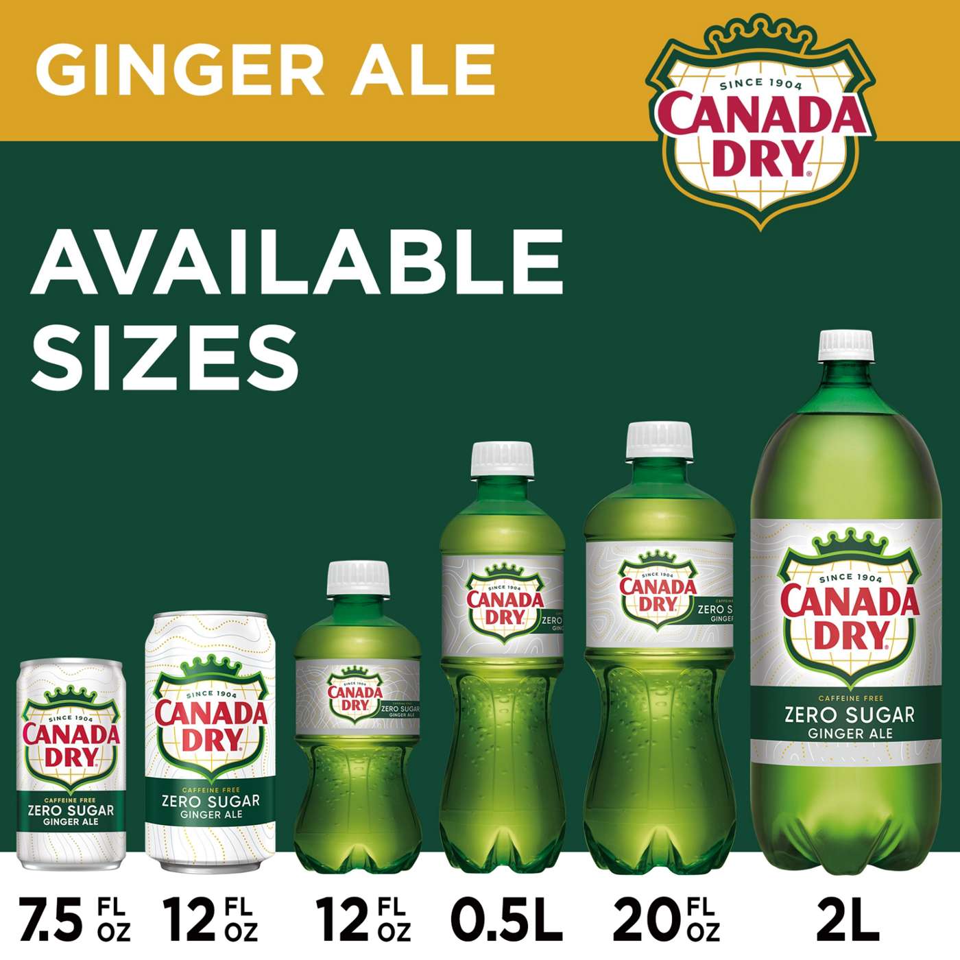 Canada Dry Zero Sugar Ginger Ale Soda Bottle; image 3 of 5