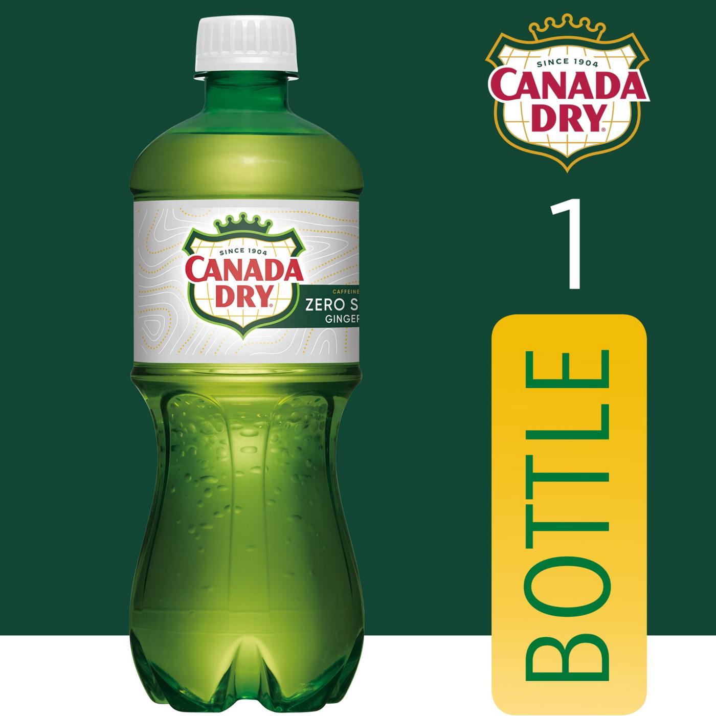 Canada Dry Zero Sugar Ginger Ale Soda Bottle; image 5 of 5