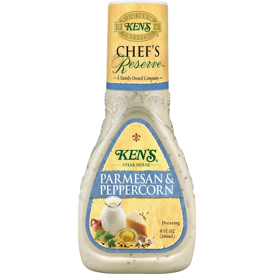 peppercorn ranch dressing Dairy Free Two favorite flavors in one and made with Hidden Valley secret blend of herbs and spices Ken's Steak House Peppercorn Ranch