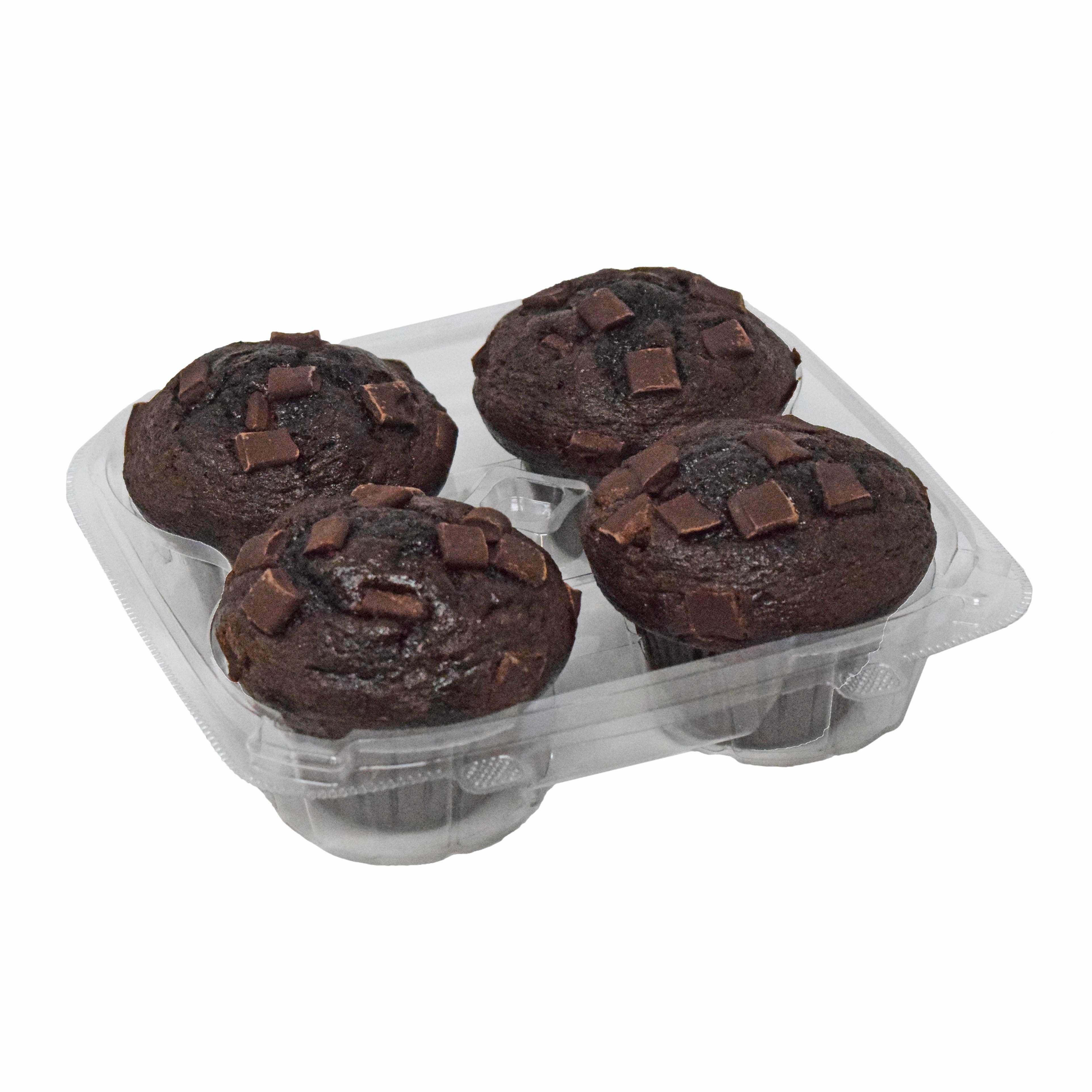 H-E-B Select Ingredients Double Chocolate Muffins - Shop Desserts ...