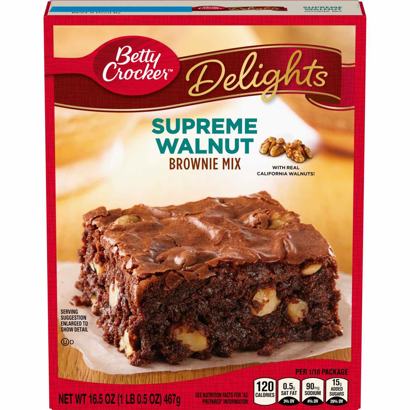 Betty Crocker Delights Supreme Walnut Brownie Mix; image 1 of 6