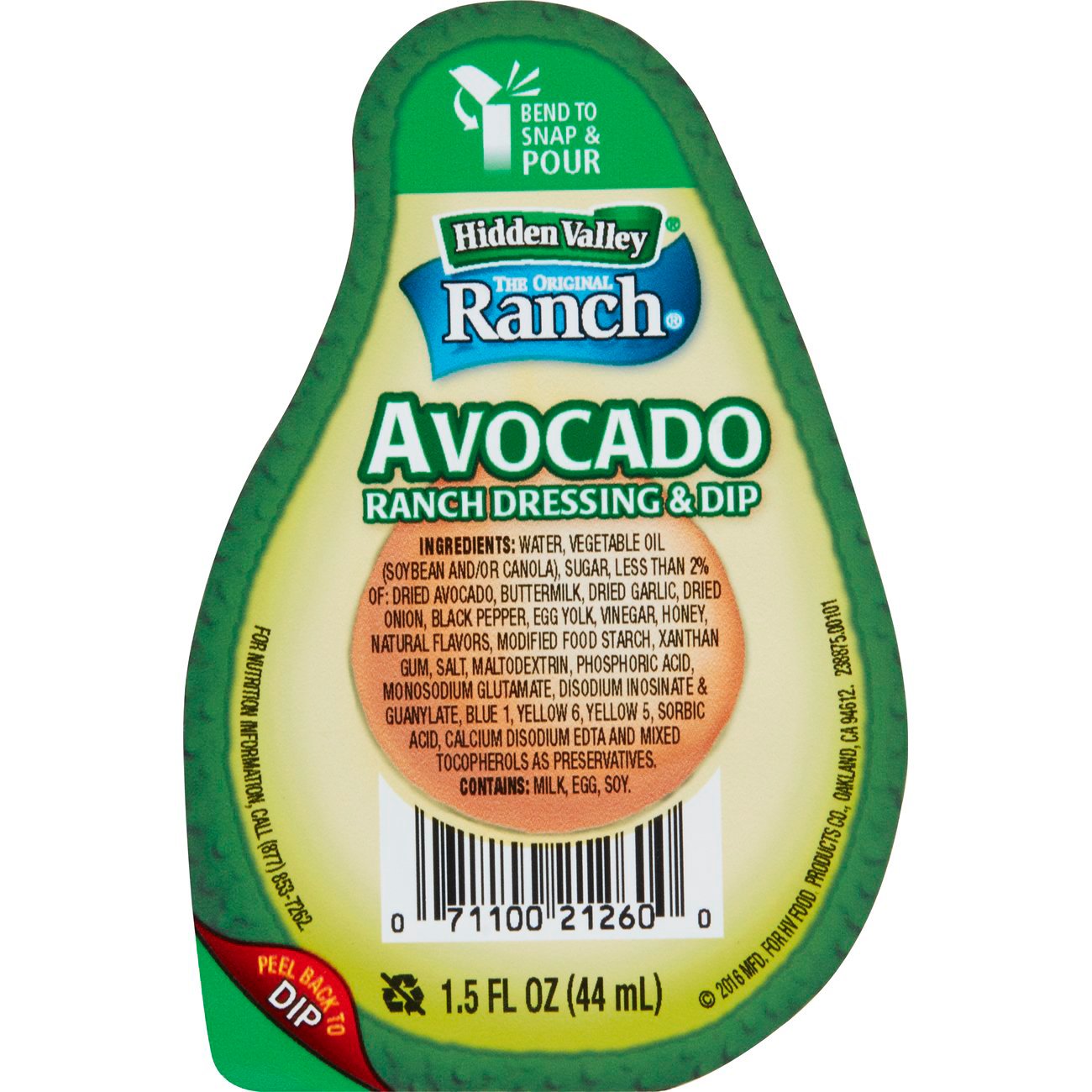 Hidden Valley The Original Ranch Avocado Dressing Dip & Pour Cup Shop