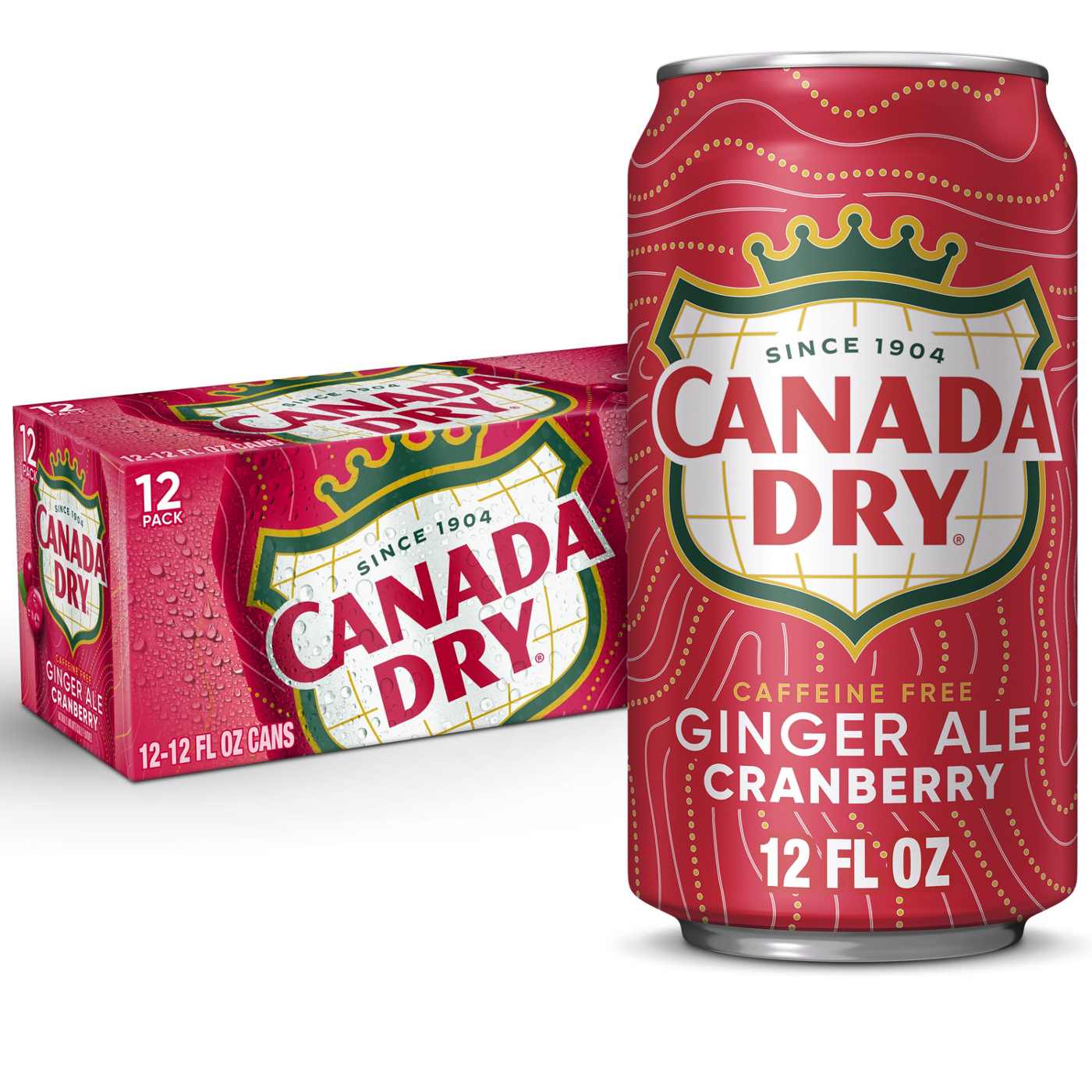 Canada Dry Cranberry Ginger Ale Soda 12 pk Cans; image 1 of 4