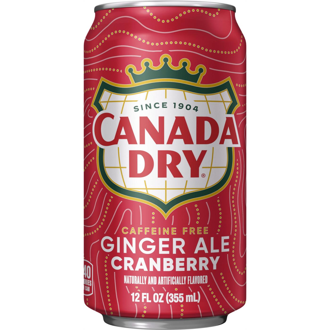 Canada Dry Cranberry Ginger Ale Soda 12 pk Cans; image 3 of 4