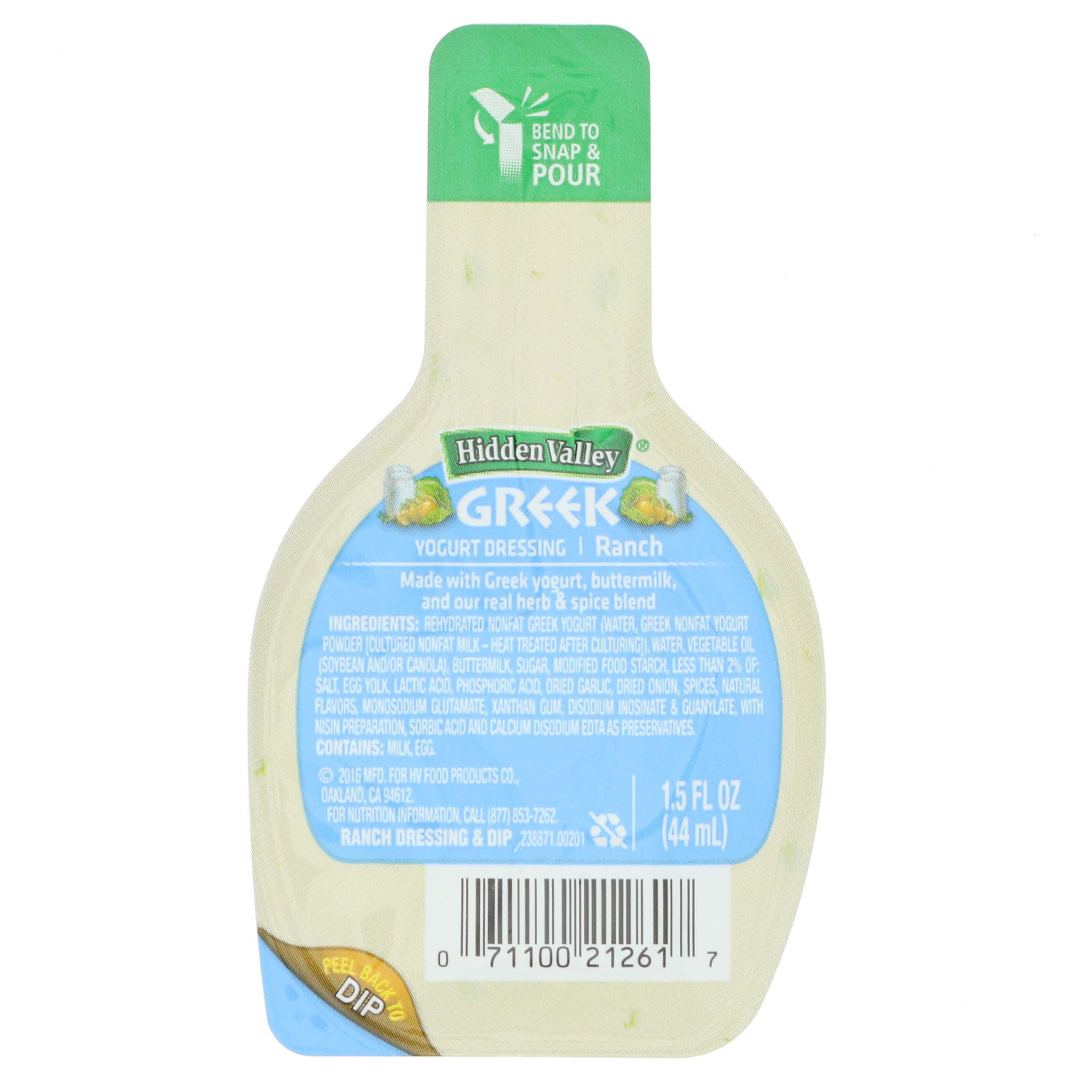 Hidden Valley Dip & Pour Greek Yogurt Ranch Shop Salad Dressings at HEB